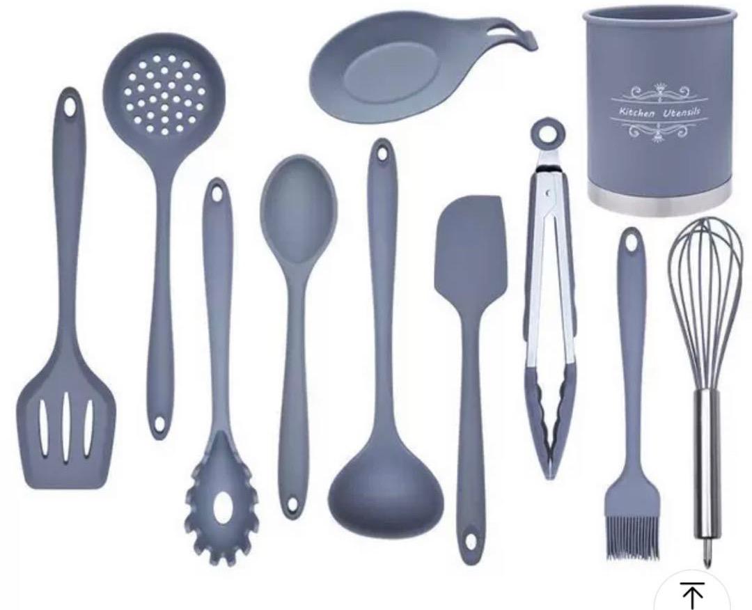 Set 11 Ustensile Bucatarie Luxury Silicon Alimentar Carina, by Onuvio™
